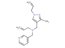 N-[(1-allyl-3-methyl-1H-pyrazol-4-yl)methyl]-N-(pyridin-3-ylmethyl)prop-2-en-1-amine