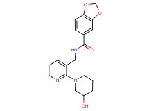 N-{[2-(3-hydroxypiperidin-1-yl)pyridin-3-yl]methyl}-1,3-benzodioxole-5-carboxamide