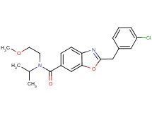 2-(3-chlorobenzyl)-N-isopropyl-N-(2-methoxyethyl)-1,3-benzoxazole-6-carboxamide
