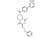 (3R,9aR)-3-[(benzylthio)methyl]-8-(4-biphenylylcarbonyl)tetrahydro-2H-pyrazino[1,2-a]pyrazine-1,4(3H,6H)-dione