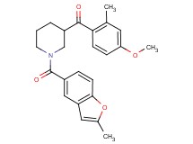 (4-methoxy-2-methylphenyl){1-[(2-methyl-1-benzofuran-5-yl)carbonyl]-3-piperidinyl}methanone