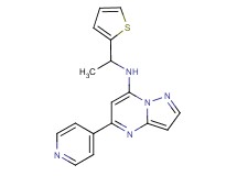 5-(4-pyridinyl)-N-[1-(2-thienyl)ethyl]pyrazolo[1,5-a]pyrimidin-7-amine