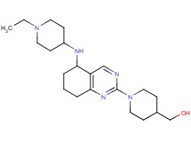 (1-{5-[(1-ethyl-4-piperidinyl)amino]-5,6,7,8-tetrahydro-2-quinazolinyl}-4-piperidinyl)methanol