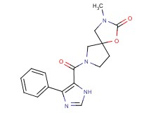 3-methyl-7-[(4-phenyl-1H-imidazol-5-yl)carbonyl]-1-oxa-3,7-diazaspiro[4.4]nonan-2-one