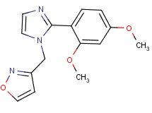 3-{[2-(2,4-dimethoxyphenyl)-1H-imidazol-1-yl]methyl}isoxazole