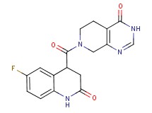 7-[(6-fluoro-2-oxo-1,2,3,4-tetrahydroquinolin-4-yl)carbonyl]-5,6,7,8-tetrahydropyrido[3,4-d]pyrimidin-4(3H)-one