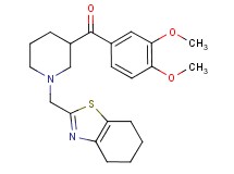 (3,4-dimethoxyphenyl)[1-(4,5,6,7-tetrahydro-1,3-benzothiazol-2-ylmethyl)-3-piperidinyl]methanone