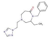 4-benzyl-3-ethyl-1-[2-(1H-1,2,4-triazol-1-yl)ethyl]-1,4-diazepan-5-one