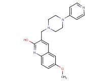 6-methoxy-3-[(4-pyridin-4-ylpiperazin-1-yl)methyl]quinolin-2-ol