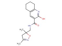 N-[(3,5-dimethyl-4,5-dihydro-5-isoxazolyl)methyl]-2-hydroxy-5,6,7,8-tetrahydro-3-quinolinecarboxamide