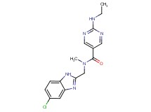 N-[(5-chloro-1H-benzimidazol-2-yl)methyl]-2-(ethylamino)-N-methylpyrimidine-5-carboxamide