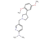 5-{[3-(2,5-dimethoxyphenyl)-1-pyrrolidinyl]methyl}-N,N-dimethyl-2-pyridinamine