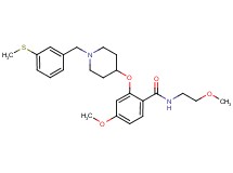 4-methoxy-N-(2-methoxyethyl)-2-({1-[3-(methylthio)benzyl]-4-piperidinyl}oxy)benzamide