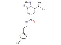 7-isopropyl-N-[2-(5-methyl-2-thienyl)ethyl][1,2,4]triazolo[1,5-a]pyrimidine-5-carboxamide