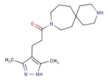 9-[3-(3,5-dimethyl-1H-pyrazol-4-yl)propanoyl]-3,9-diazaspiro[5.6]dodecane