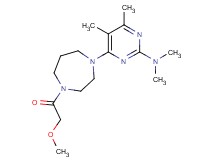 4-[4-(methoxyacetyl)-1,4-diazepan-1-yl]-N,N,5,6-tetramethylpyrimidin-2-amine