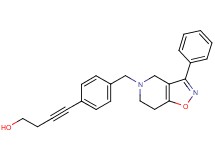 4-{4-[(3-phenyl-6,7-dihydroisoxazolo[4,5-c]pyridin-5(4H)-yl)methyl]phenyl}-3-butyn-1-ol
