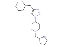 4-[4-(cyclohexylmethyl)-1H-1,2,3-triazol-1-yl]-1-[(2R)-2-pyrrolidinylmethyl]piperidine bis(trifluoroacetate)