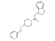 3-({[1-(2,3-dihydro-1H-inden-1-ylacetyl)-4-piperidinyl]oxy}methyl)pyridine
