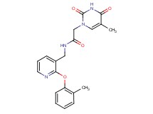 2-(5-methyl-2,4-dioxo-3,4-dihydropyrimidin-1(2H)-yl)-N-{[2-(2-methylphenoxy)pyridin-3-yl]methyl}acetamide