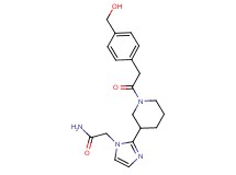 2-[2-(1-{[4-(hydroxymethyl)phenyl]acetyl}piperidin-3-yl)-1H-imidazol-1-yl]acetamide