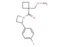 2-(4-fluorophenyl)-1-{[1-(methoxymethyl)cyclobutyl]carbonyl}azetidine