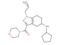 1-allyl-N-cyclopentyl-3-(4-morpholinylcarbonyl)-4,5,6,7-tetrahydro-1H-indazol-5-amine
