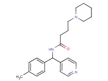 N-[(4-methylphenyl)(4-pyridinyl)methyl]-4-(1-piperidinyl)butanamide