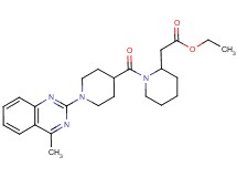 ethyl (1-{[1-(4-methyl-2-quinazolinyl)-4-piperidinyl]carbonyl}-2-piperidinyl)acetate
