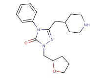 4-phenyl-5-(4-piperidinylmethyl)-2-(tetrahydro-2-furanylmethyl)-2,4-dihydro-3H-1,2,4-triazol-3-one hydrochloride