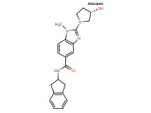 N-(2,3-dihydro-1H-inden-2-yl)-2-[(3S)-3-hydroxy-1-pyrrolidinyl]-1-methyl-1H-benzimidazole-5-carboxamide
