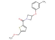 1-{[5-(methoxymethyl)-2-thienyl]carbonyl}-3-(3-methylphenoxy)azetidine