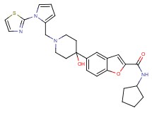 N-cyclopentyl-5-(4-hydroxy-1-{[1-(1,3-thiazol-2-yl)-1H-pyrrol-2-yl]methyl}-4-piperidinyl)-1-benzofuran-2-carboxamide