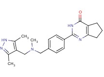 2-(4-{[[(3,5-dimethyl-1H-pyrazol-4-yl)methyl](methyl)amino]methyl}phenyl)-3,5,6,7-tetrahydro-4H-cyclopenta[d]pyrimidin-4-one