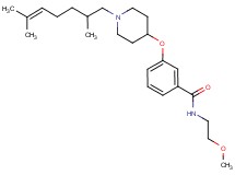 3-{[1-(2,6-dimethyl-5-hepten-1-yl)-4-piperidinyl]oxy}-N-(2-methoxyethyl)benzamide
