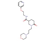 1-[3-(4-morpholinyl)propyl]-6-oxo-N-[2-(3-pyridinyloxy)ethyl]-3-piperidinecarboxamide