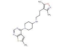 N-[3-(3,5-dimethylisoxazol-4-yl)propyl]-1-(6-methylthieno[2,3-d]pyrimidin-4-yl)piperidin-4-amine