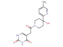 5-{2-[4-hydroxy-4-(5-methylpyridin-2-yl)piperidin-1-yl]-2-oxoethyl}pyrimidine-2,4(1H,3H)-dione