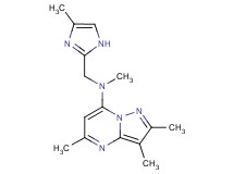 N,2,3,5-tetramethyl-N-[(4-methyl-1H-imidazol-2-yl)methyl]pyrazolo[1,5-a]pyrimidin-7-amine