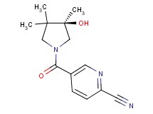 5-{[(3R)-3-hydroxy-3,4,4-trimethyl-1-pyrrolidinyl]carbonyl}-2-pyridinecarbonitrile