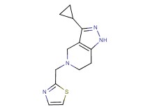 3-cyclopropyl-5-(1,3-thiazol-2-ylmethyl)-4,5,6,7-tetrahydro-1H-pyrazolo[4,3-c]pyridine
