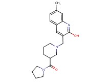 7-methyl-3-{[3-(1-pyrrolidinylcarbonyl)-1-piperidinyl]methyl}-2-quinolinol