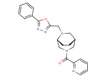 (1R*,5R*)-6-[(5-phenyl-1,3,4-oxadiazol-2-yl)methyl]-3-(pyridin-2-ylcarbonyl)-3,6-diazabicyclo[3.2.2]nonane