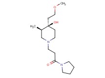 (3R*,4R*)-4-(2-methoxyethyl)-3-methyl-1-[3-oxo-3-(1-pyrrolidinyl)propyl]-4-piperidinol
