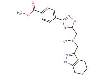 methyl 4-(5-{[methyl(4,5,6,7-tetrahydro-1H-indazol-3-ylmethyl)amino]methyl}-1,2,4-oxadiazol-3-yl)benzoate