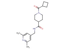 1-(cyclobutylcarbonyl)-N-[(2,6-dimethyl-4-pyridinyl)methyl]-4-piperidinecarboxamide