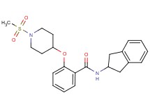 N-(2,3-dihydro-1H-inden-2-yl)-2-{[1-(methylsulfonyl)-4-piperidinyl]oxy}benzamide