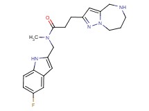 N-[(5-fluoro-1H-indol-2-yl)methyl]-N-methyl-3-(5,6,7,8-tetrahydro-4H-pyrazolo[1,5-a][1,4]diazepin-2-yl)propanamide hydrochloride