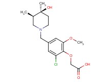 (2-chloro-4-{[(3R*,4S*)-4-hydroxy-3,4-dimethyl-1-piperidinyl]methyl}-6-methoxyphenoxy)acetic acid