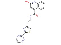 2-hydroxy-N-{2-[2-(2-pyrimidinyl)-1,3-thiazol-4-yl]ethyl}-4-quinolinecarboxamide
